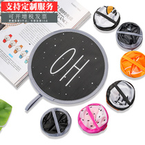 Net red fan folding trembles portable small Korean folding Group fan cartoon fan customized printed logo