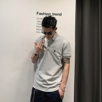Xu Tailang love short-sleeved polo shirt mens summer high-end youth lapel t-shirt National tide solid color collared t-shirt