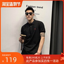 Xu Tailang high-end embroidery polo shirt short-sleeved mens ins super fire trend lapel t-shirt American casual simple summer clothes