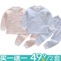 Spring and summer new baby clothes Split Underwear Cardiovert newborn clothes Baby monk Sleeping Clothing Pure Cotton Suit