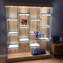 Household paint-free board hand-made cabinet Model display cabinet Wooden with glass door Lego toy display cabinet honor cabinet