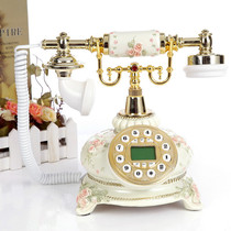 Antique telephone retro new fashion European style home landline antique creative pastoral high-end carved telephone
