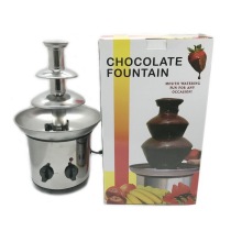 Electric heating Small three-layer chocolate fountain machine Chocolate melting machine Commercial activity Family party special