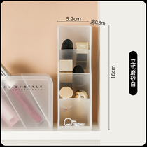 Rotating cosmetics storage box desktop acrylic lipstick skin care dressing table transparent shelf finishing beauty makeup