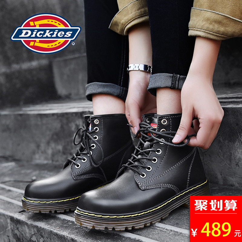 Dickies Women's Shoes Summer New Fashion Martin Boots Girls Help Euro-American Ladies Leisure Boots Thick Bottom Students