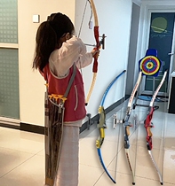 Boy toy childrens bow and arrow professional indoor shooting sports suction cup reverse bow archery target set 6-8-10 years old