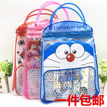 June 1 gift cute cartoon hand carrying pen bag stationery set kindergarten student birthday gift prize
