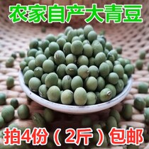 Farmers self-produced big green beans new beans whole grains dried green beans new products cold porridge 250g