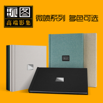 The picture book gift set up as a book to make an album This cloth art noodle commemorative album high-end wedding yarn photo Customized work