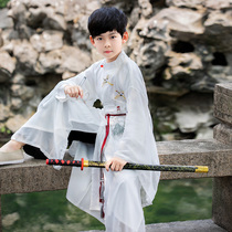 Hanfu boy Li Bai Hua costume ancient boy costume young costume Super fairy children original Chinese style Tang suit