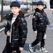 Childrens clothing boys winter cotton coat jacket 2021 new medium and large childrens boys padded and thickened cotton jacket down cotton clothes