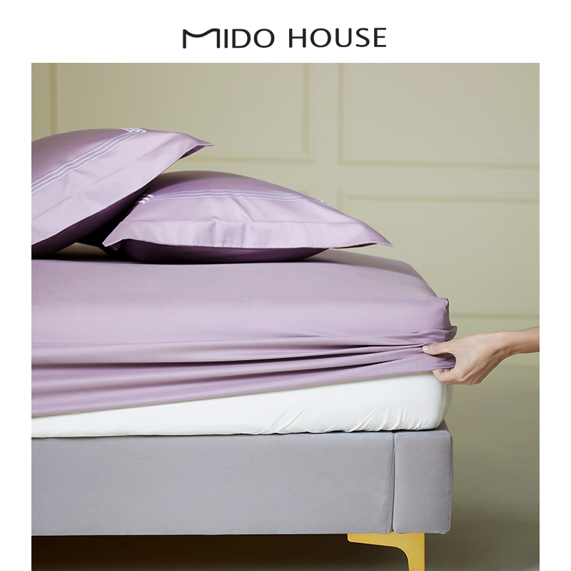 MIDO HOUSE/Mingdu 60番手ボックスシーツ シングル 純綿 ベッドカバー 滑り止めベッドシーツ マットレスカバー ベッドカバー