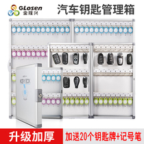 Jinlongxing aluminum alloy key cabinet wall-mounted key box car key box lock key management box key storage box