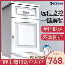 Safe home small invisible bedside table fingerprint password safe WIFI anti-theft Wall drawer all steel