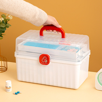 Home improvement home medicine box large-capacity multi-layer medicine box full set of emergency medical care medical storage medicine small medicine box