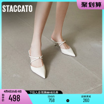 Thagatu summer new temperament elegant heels with shoes female fine heel sandal sandal EBT03AH1