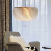 Nordic simple jelly chandelier designer creative living room bedroom art study parchment decorative hanging lamps