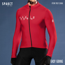 SPAKCT autumn and winter new riding clothes mens bicycle long sleeve spring and autumn fleece riding pants womens suit mountain bike suit