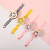 Watch fan cartoon girls lovely small fan fan portable 2022 Red New wrist bracelet silent