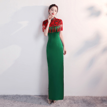 2023 New Improved High - end Show Robby Show Costume for Young Chinese Young Young Female Old - sea Banquet Evening Fashion