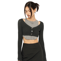  SweetChilling Two-piece Knitted Top Combination