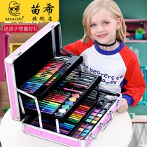 Childrens drawing tool set painting tool art brush gift box kindergarten color pen Primary School students school supplies