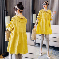 Pregnant women Spring and Autumn dress tide Hot Mom personality 2021 New Spring Style Fashion suit large size jacket