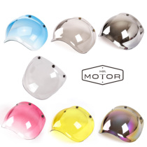 MR MOTOR Motorcycle Harelocomotive Rider Retro Helmet Bubble Bubble Mirror Triple Button Wind Mirror Windproof Mirror Colorful