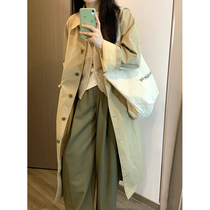 Spring and autumn coat womens coat in 2023 new small young man in the long - term British wind day is popular