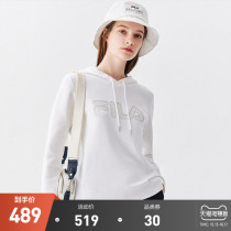 FILA Phila Le official womens hoodie 2021 autumn new leisure sports sweater womens long sleeve