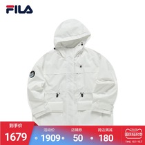 FILA Phila Le official womens cotton-padded clothing 2021 Winter new trend hooded big pocket cotton coat women