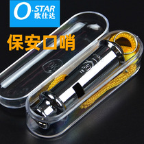 Metal stainless steel whistle outdoor survival whistle security outdoor supplies high frequency life-saving whistle camping trip