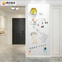 Wallpaper glass soft whiteboard Wall stickers do not hurt the wall Removable hanging teaching office small white board writing board magnetic force