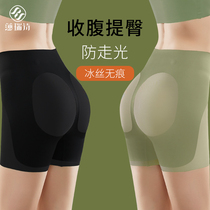 Belly pants womens summer thin non-trace high waist lifting hip hip hip waist waist plastic body small belly