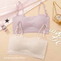  Japanese incognito underwear All-match bandeau sling Student girl breast wrap beauty back one-shoulder non-slip strapless bra
