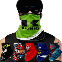 Motorcycle Dennis FOX Suzuki kawasaki hanging ear triangle mask Yamaha A star riding facial towel bib