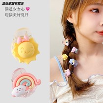 Small grab clip summer hairclip cute Korean hair cartoon hair accessory clip girl claw clip Bangar clip forehead hair grab