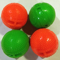 Silicone soft ball green orange red can be tied with colored yarn ribbon color silk diameter 6cm fitness soft ball