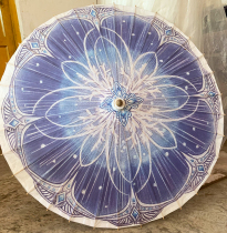 Sword net three new Penglai Sea Moon bone COS props Hanfu photo umbrella oil paper umbrella Chinese style Tung oil umbrella