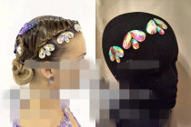 Latin dance belly dance modern stage bride children adult diamond hair accessories performance competition special headdress