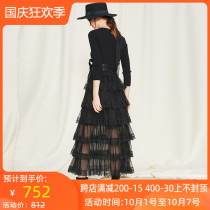 Ivy 2019 Autumn counter Knitted Dress Two-Piece Knitted Dress L7502901 Hang Price 2280