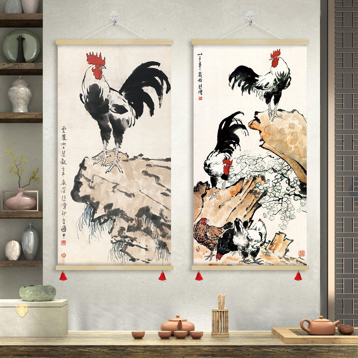 徐悲鸿雄鸡挂画-徐悲鸿雄鸡挂画促销价格、徐悲鸿雄鸡挂画品牌- 淘宝