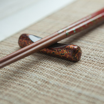 The Antai Bridge Fuzhou Traditional lacquer ware golden wormline chopstick rack