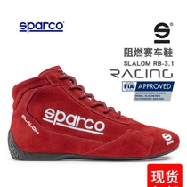 Full leather Sparco racing shoes Slalom RB 3 FIA certified RV fireproof racing shoes
