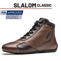 Full leather SPARCO fireproof racing shoes SLALOM RB3 retro FIA certified soft leather flame retardant racing shoes
