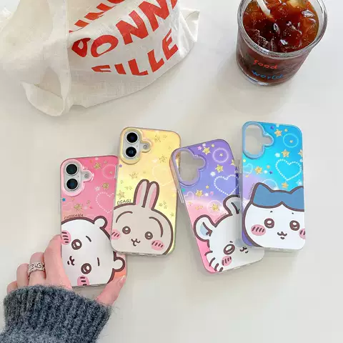 Girls Chiikawa Hachiware Usagi Gradient iPhone Case for iPhone iPhone 18 – 13