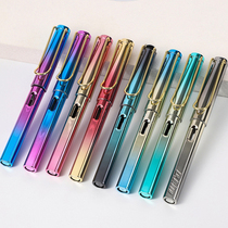 Colorful positive posture pen for primary school students adult calligraphy ink bag ink office children boys and girls bright tip pen set