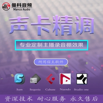 Sound card fine tuning driver installation and debugging professional tuner studio rack electric singing recording effect
