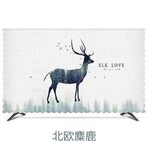   TV dust cover New Nordic about 55 inch 65 inch LCD TV cover household wall-mounted TV cover cloth