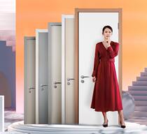 (Actually good) TATA wooden door solid wood composite door simple light luxury color environmental protection silent customization